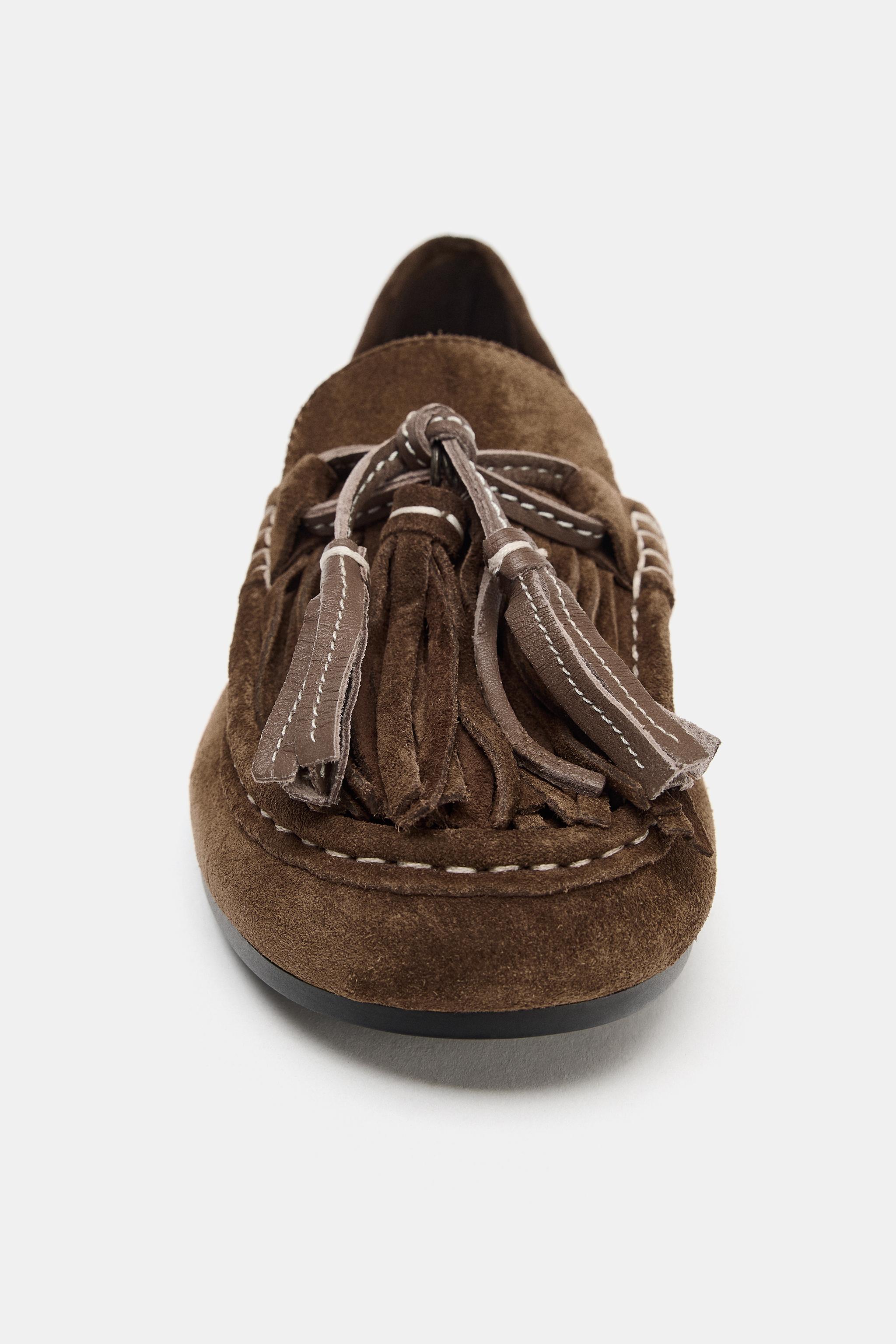 LEATHER TASSEL LOAFERS